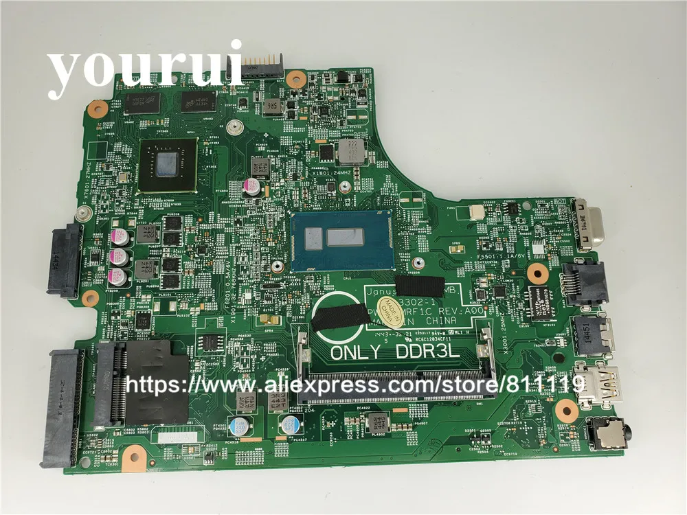 

CN-0G31FG G31FG 0G31FG для Dell Inspiron 3446 3546 3449 3549 Материнская плата ноутбука 13302-1 ПРБ. MRF1C REV:A00 3205U материнская плата