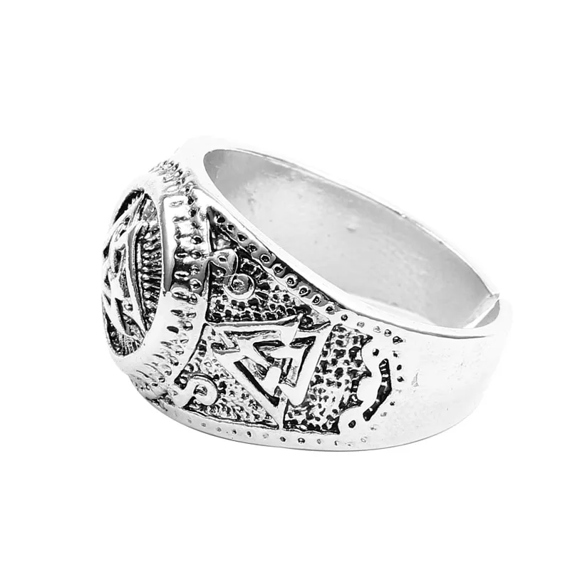 Мужское кольцо Valknut Viking нордическая Руна для мужчин ювелирные изделия мужское на