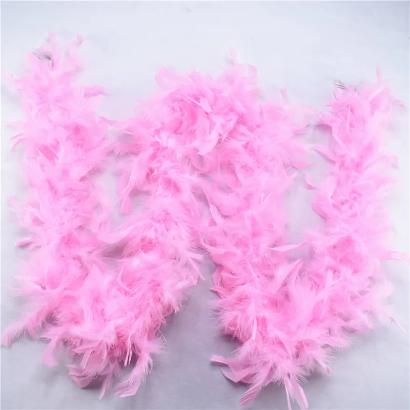 Pink 2 ярда, высокое качество, пушистые розовые, красные, индейки, перья боа, около 50 грамм, сделай сам, Декор, перья фазана, для рукоделия, свадебные, автомобильные Шлейфы - Цвет: Pink