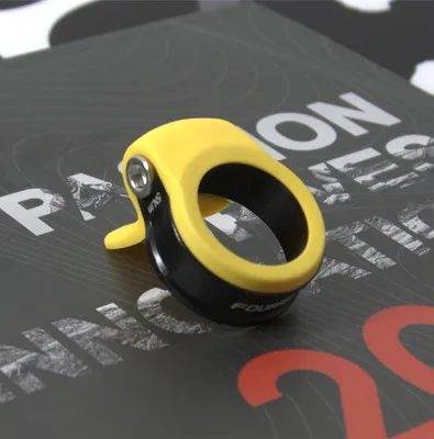 34.9mm yellow Зажимы Fouriers из алюминиевого сплава для горной дороги, подседельный штырь для велосипеда 31,8/34,9 мм, Пылезащитный Водонепроницаемый зажим для велосипедного сиденья - Цвет: 34.9mm yellow
