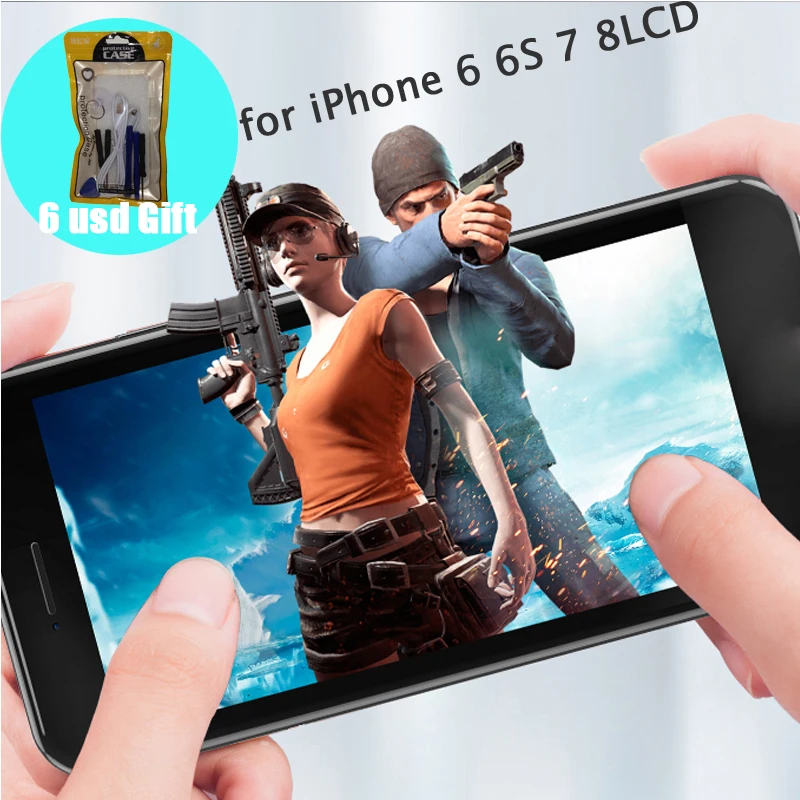[6 долларов США подарок] для iPhone 6 6S 7 8 сменный ЖК экран с дисплеем дигитайзер в