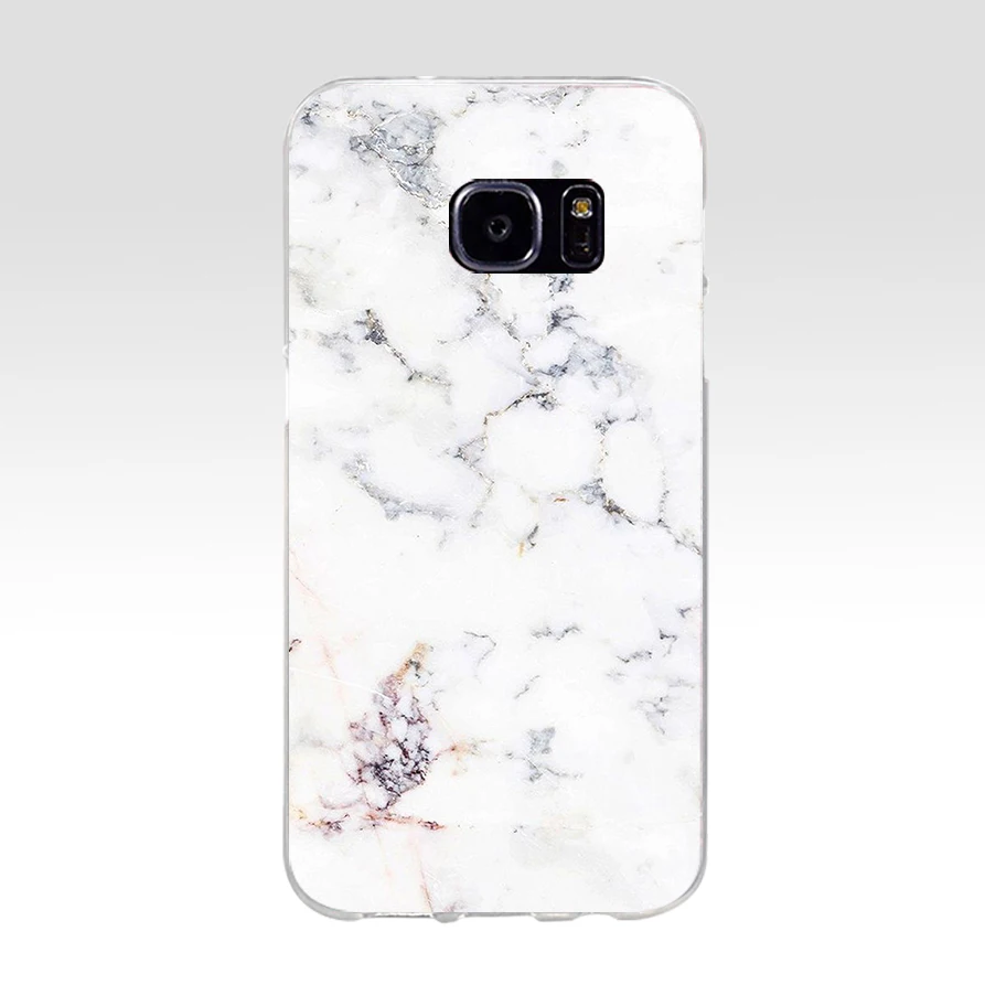 120AQ pink white blue marble Soft TPU Silicone Cover Case for samsung Galaxy s6 s6 s7 edge s8 s9 plus case - Цвет: 3