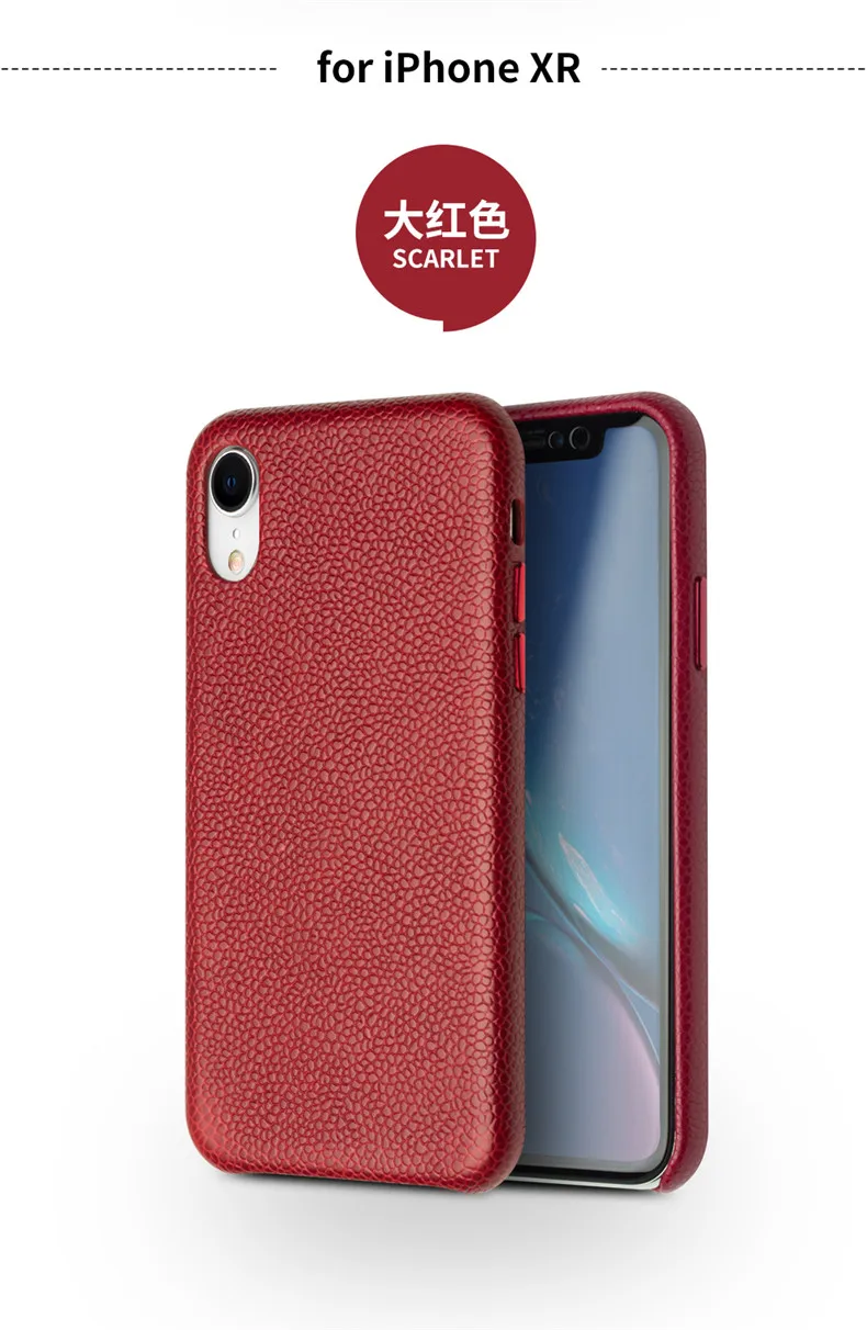 Настоящий чехол для телефона из натуральной кожи для iPhone XS XR Max, роскошная модная ультратонкая задняя крышка для iPhone XR Max