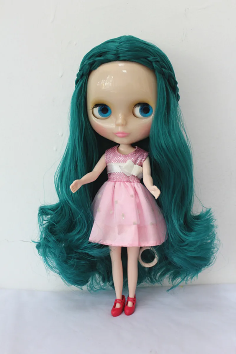 Кукла Blygirl Blyth прозрачная изумрудно зеленая Обнаженная кукла кожа обычная