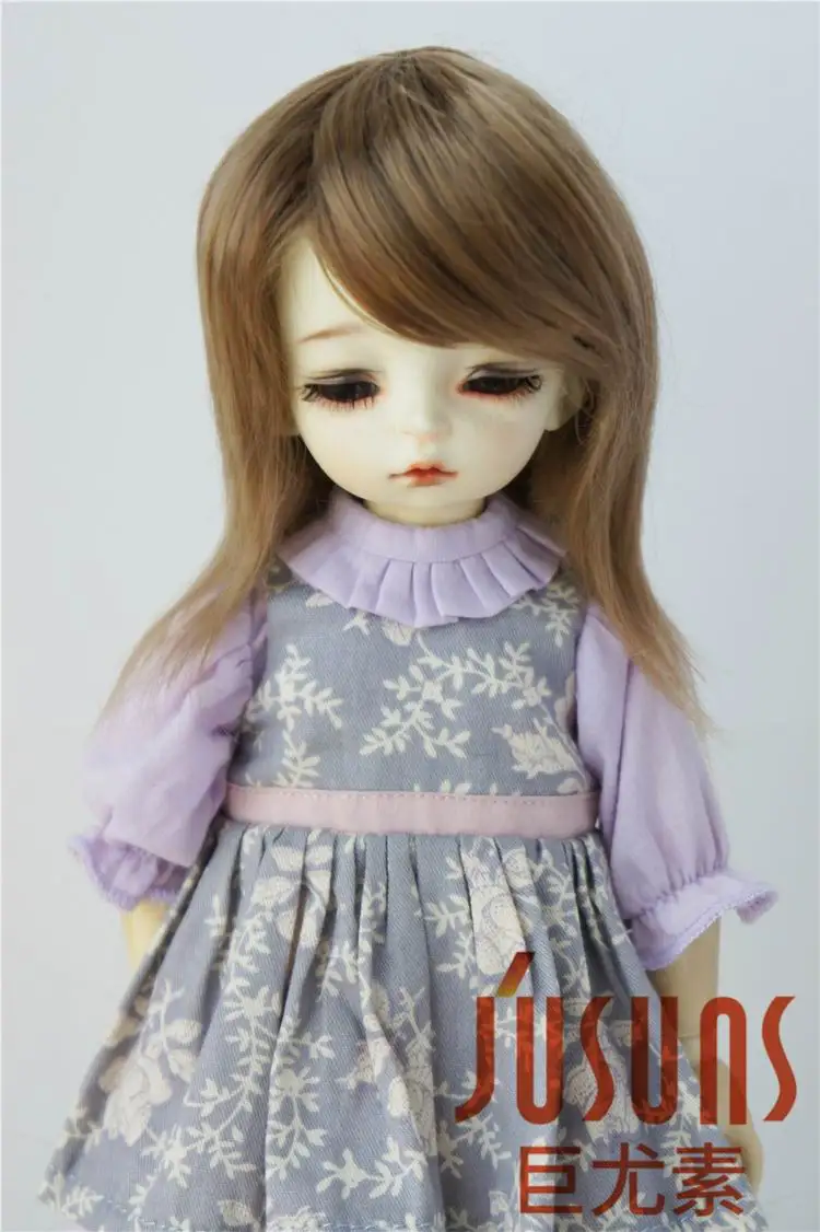 JD046 YOSD 1/6 модный синтетический парик mohai Размер 6-7 дюймов унисекс природа BJD волосы фарфоровая кукла волосы винил кукла парик