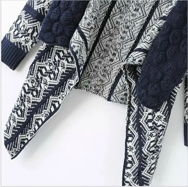 Осень-зима 2016 кардиганы с асимметричным подолом Модный женский свитер отложным