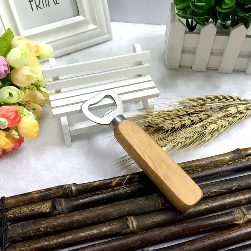 100 шт. деревянные открывалки для пивных бутылок с деревянной ручкой|bottle opener|beer bottle