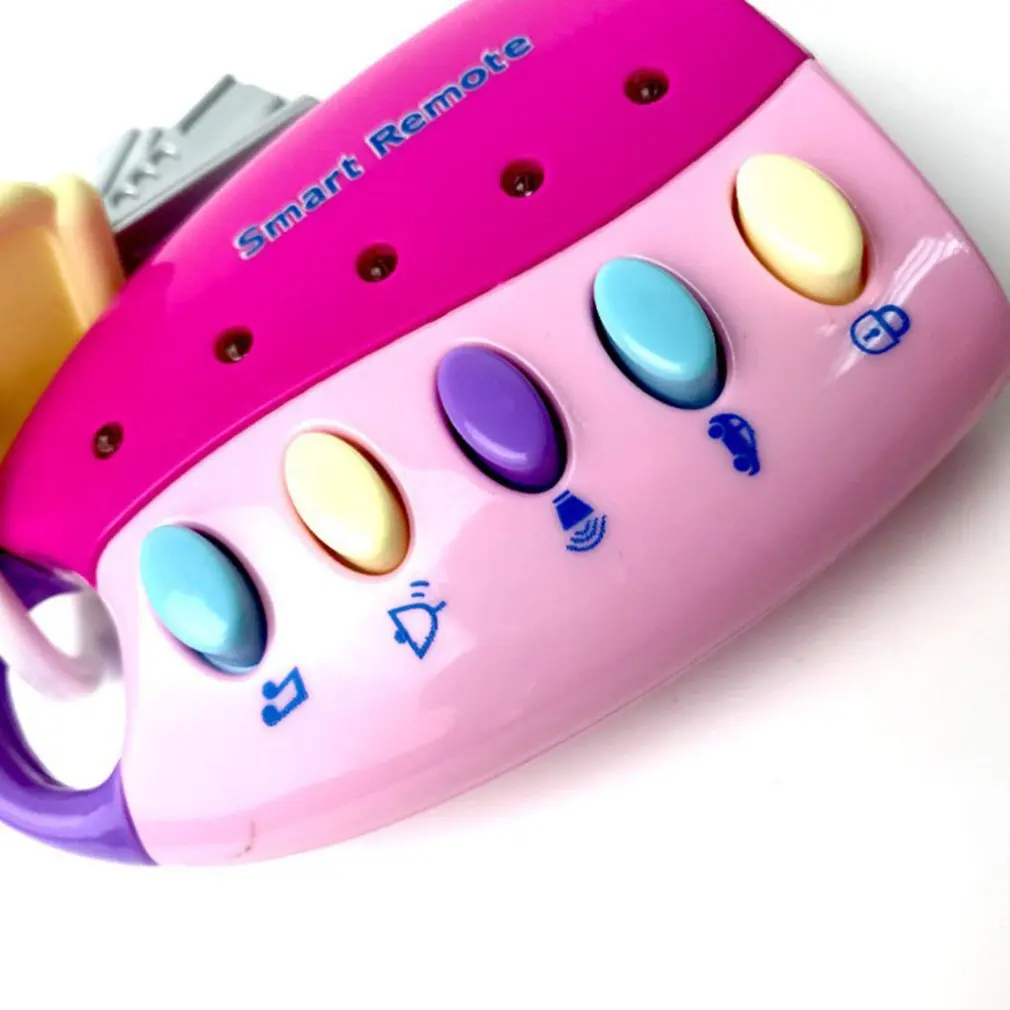 

Baby Musical Car Lock Key Toy Smart Remote Car Voices Pretend Play Flashing Electronic Toy Early Educational Toy for Children