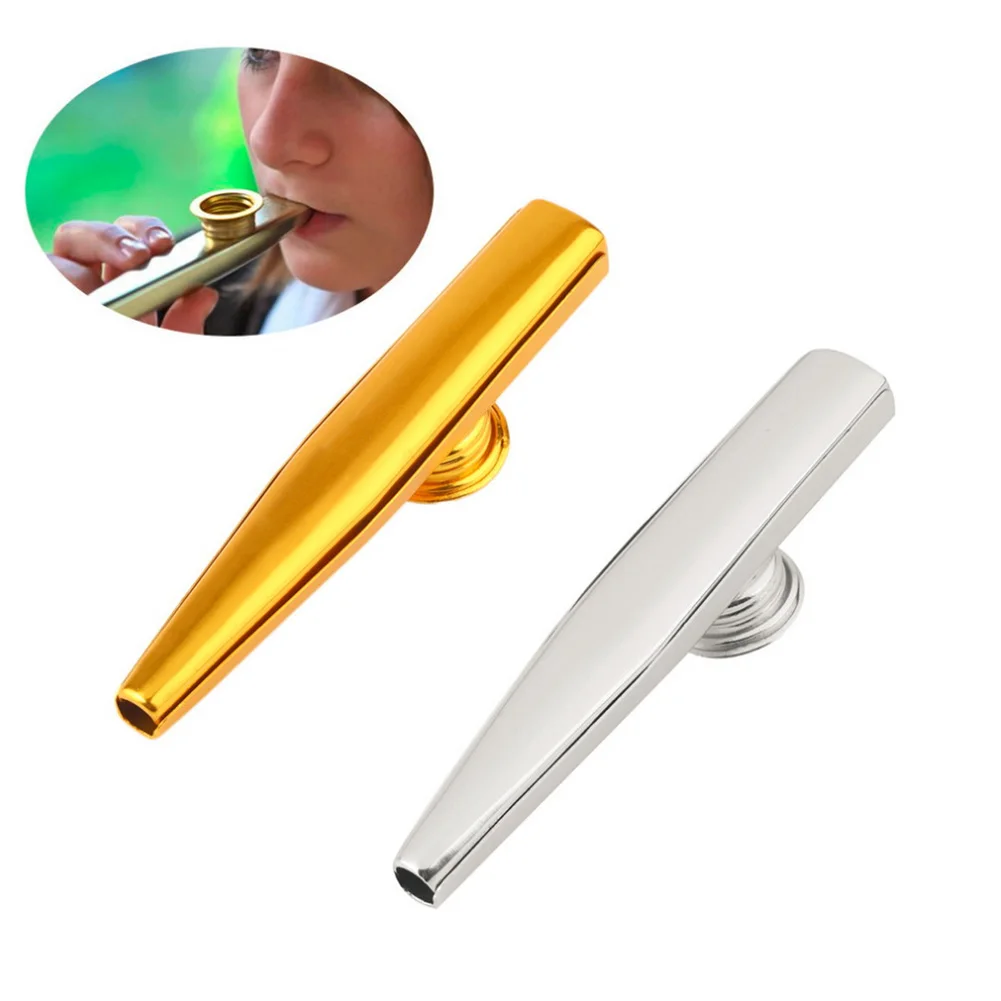 New Aluminum Alloy Kazoo Diaphragm Mouth Harmonica Kids Party Gift Kid Musical Instrument Toys~ | Спорт и развлечения