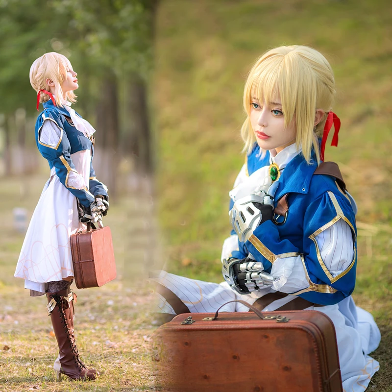 

New Violet Evergarden Anime Jacket Skirt Set cosplay Party Personality Costume Halloween Costume Props