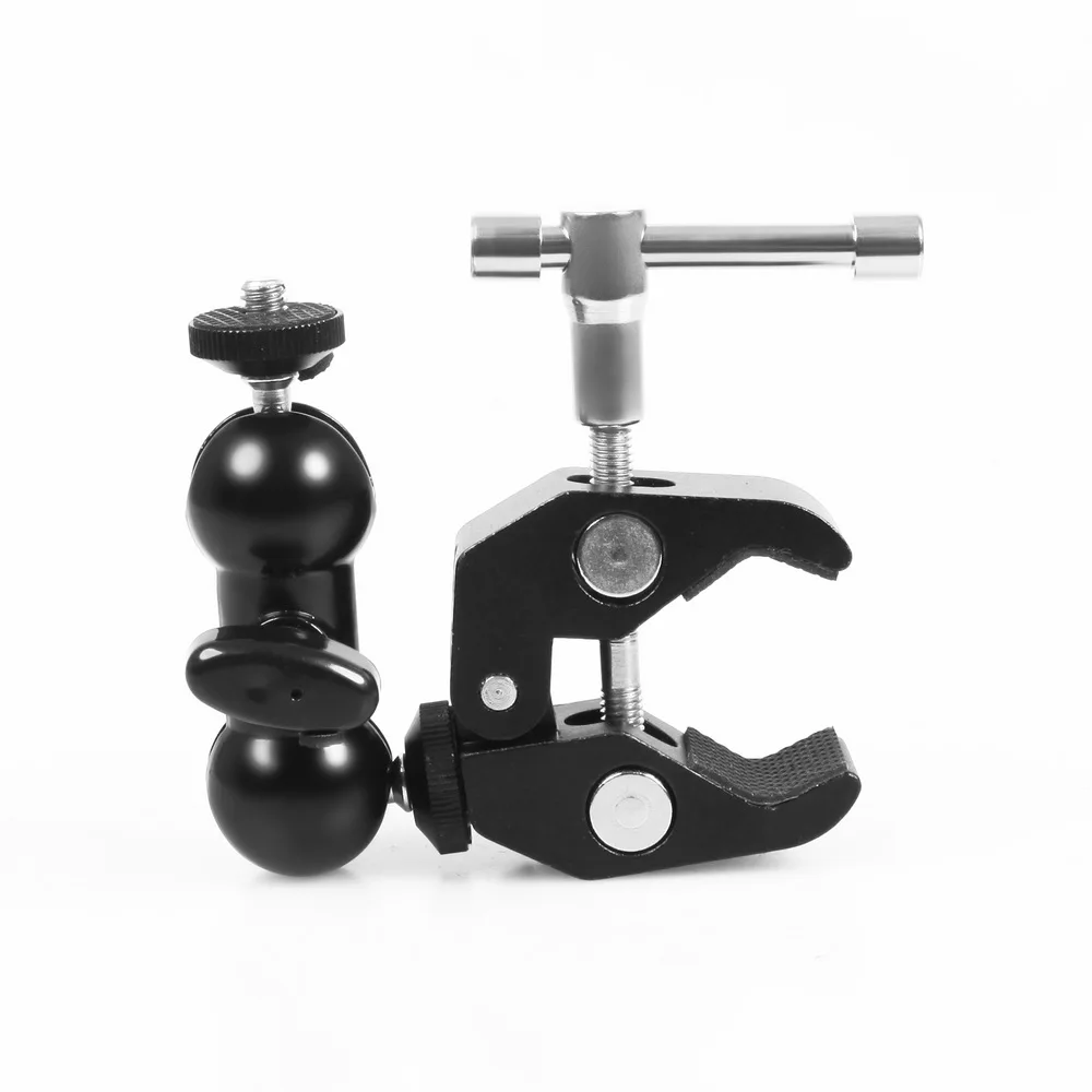 Articulating Magic Arm Mount Adapter Aluminum Alloy and Friction Super Crab Clamp Pliers Clip for Monitor | Электроника