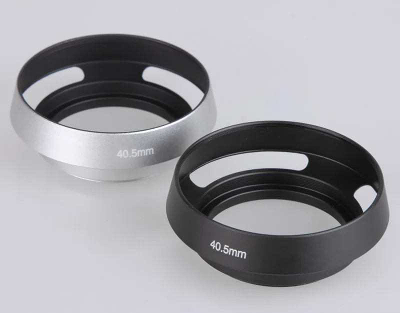 10 шт. черная/серебристая металлическая бленда объектива камеры Резьбовое