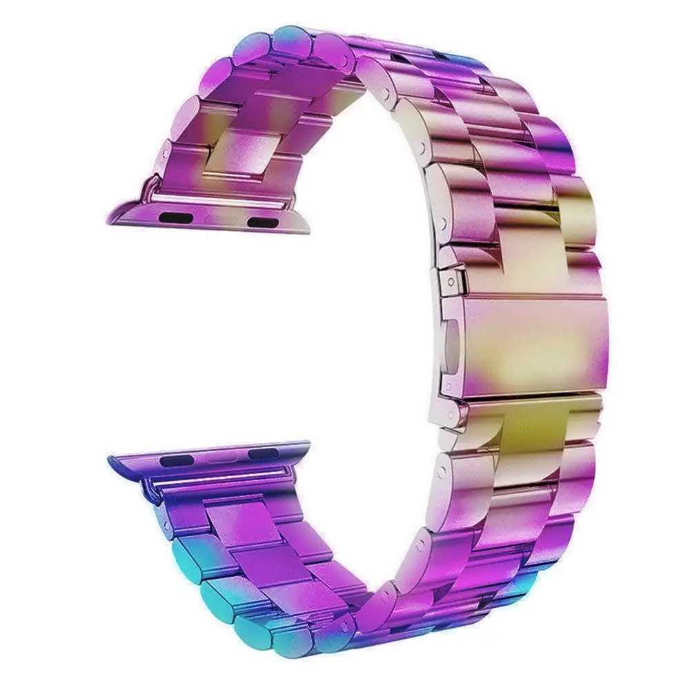 Ремешок из нержавеющей стали для Apple Watch Series 3/2/1 38 мм 42 металлический спортивный