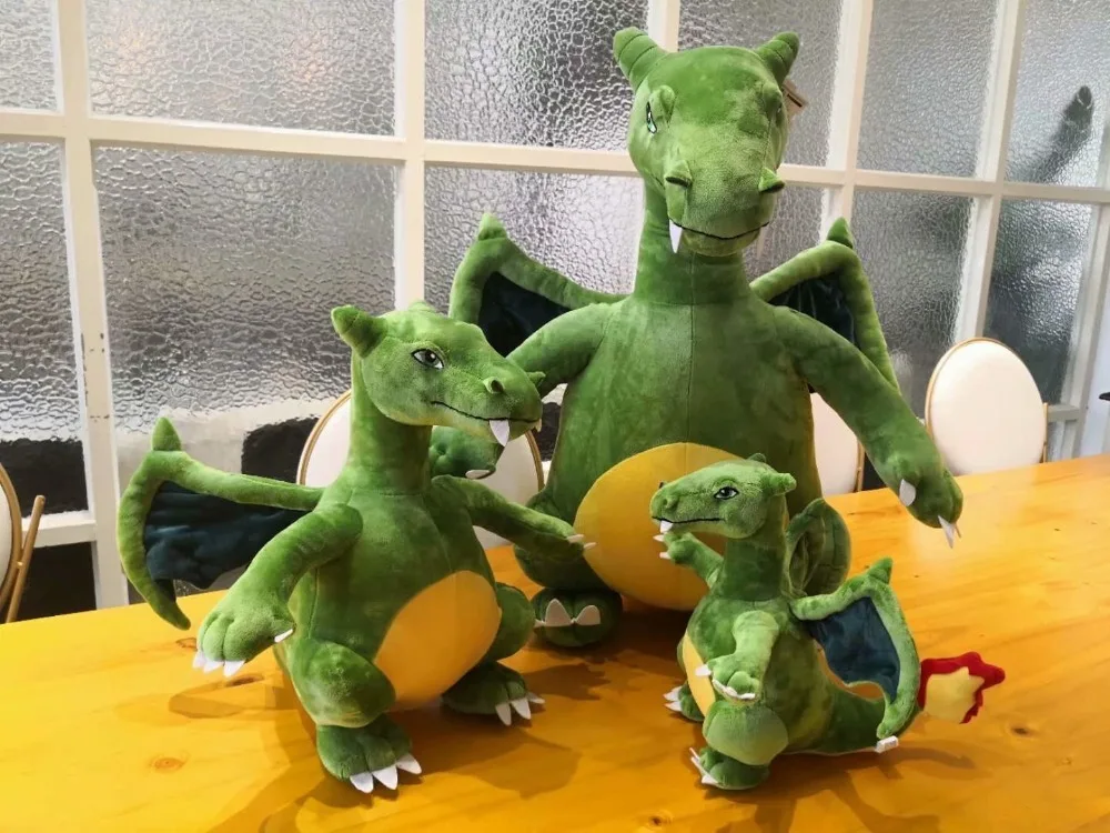 30/45cm Stuffed Toy Fire-breathing Dragon Plush Toy Soft Cartoon Dangerous Dragon Super Lifelike Plush Toys For Children's Gift