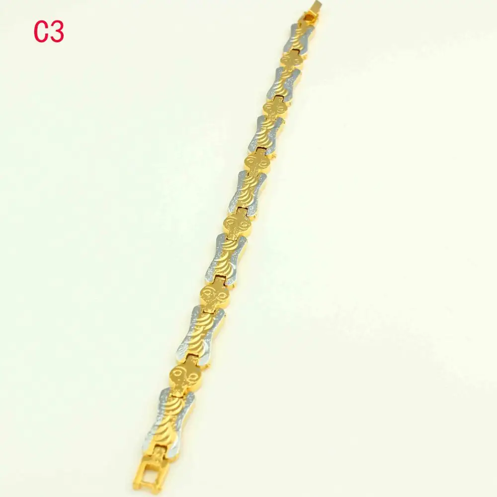 Оптовая продажа золотой браслет для женщин мужчин золото/покрытые серебром