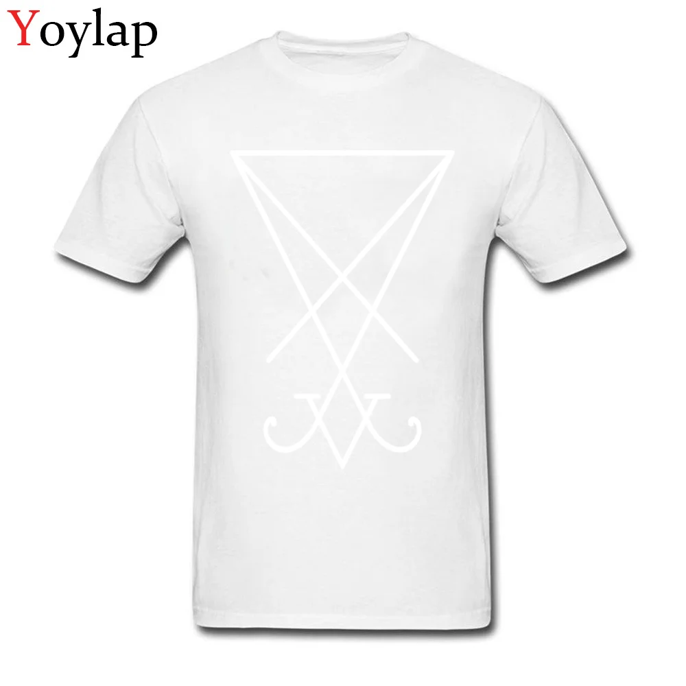 Повседневная мужская футболка Sigil из Люцифера белая скидка летние хлопковые Топы