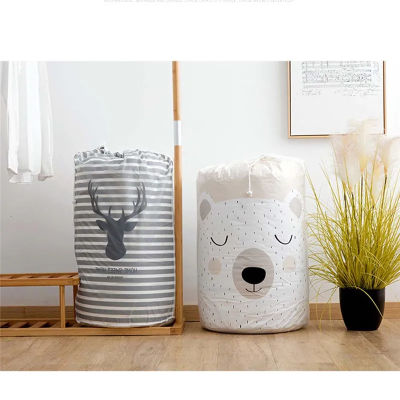 High quality 1PC Moisture-proof Quilt Storage Bag Large Waterproof Drawstring Clothes Organizer Household Foldable Pouch | Дом и сад