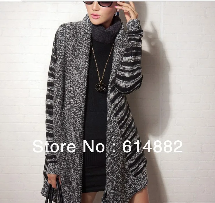 Free Shipping 2013 Women's Fashion Sweater Cardigan Plus Size Loose Outwear Wholesale CL147 |