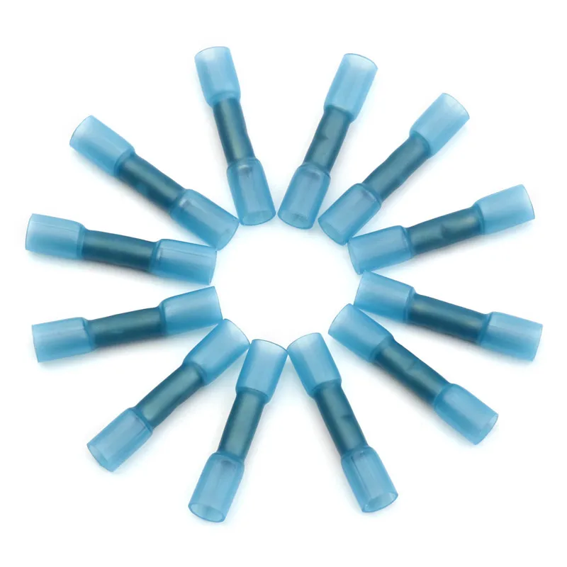 20 шт./компл. синий термоусадочный встык обжимные клеммы Набор для 16 14 AWG