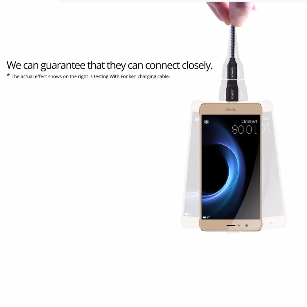 Переходник FONKEN usb type C, универсальный адаптер type-C, адаптер Micro USB на USB C, кабель USB 3,1 для зарядного устройства, конвертер для телефонных кабелей