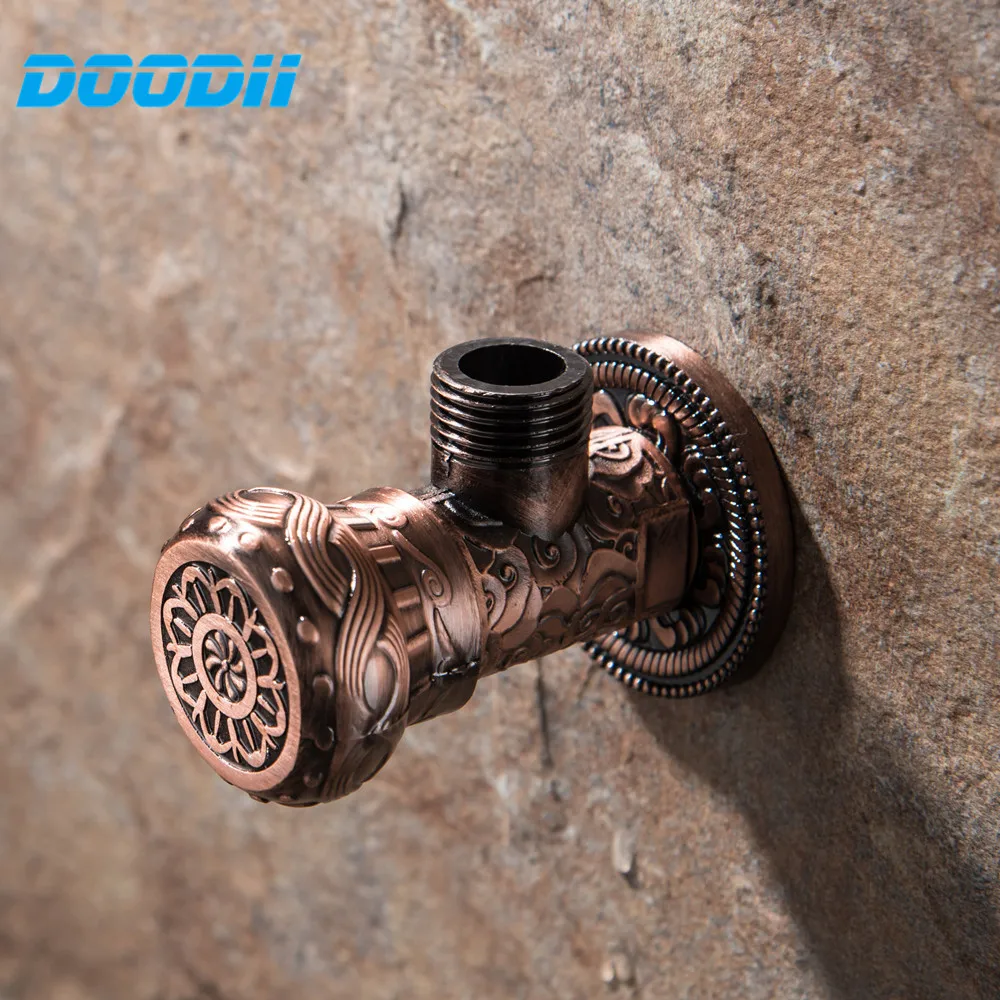 

Doodii под старину красный угол Клапан 1/2 "malex1/2" Кухня Аксессуары для ванной комнаты для унитаза воды в бассейне остановить Клапан туалет