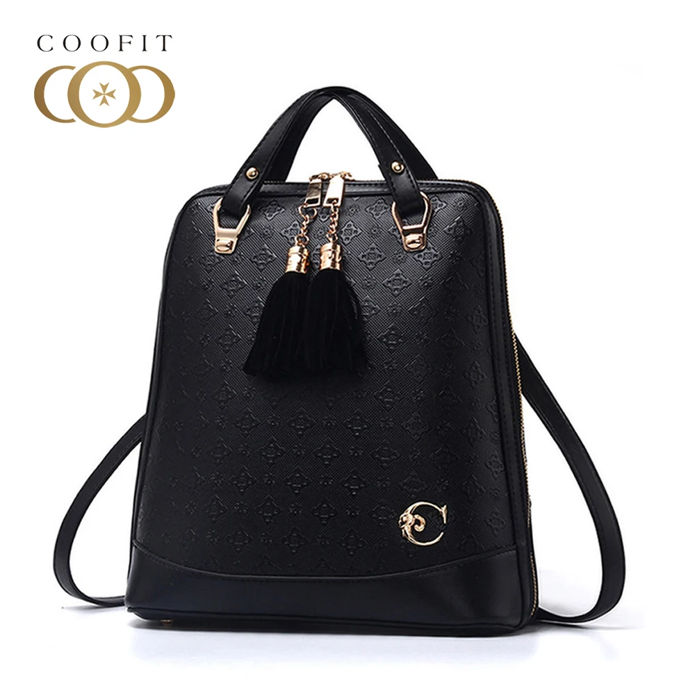 Coofit Модные женские кожаные рюкзаки из искусственной кожи для девочек женский