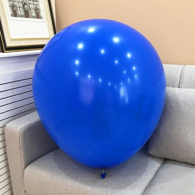 Blue Черные круглые латексные шарики 36 дюймов Свадебные украшения гелиевые большие гигантские шары Декор для дня рождения надувной воздушный шар - Цвет: Blue