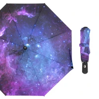 custom starry sky umbrella male fully automatic compact umbrellas for women windproof quick drying folding umbrella
