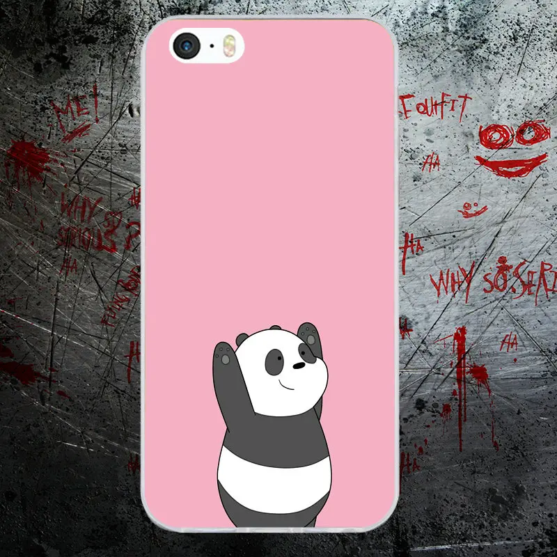 Чехол для iphone 6 Ice We Bare Bear Fighting Panda стильные мягкие чехлы обложки iPhone 4 4S 5 5S SE 6S 7 8 X