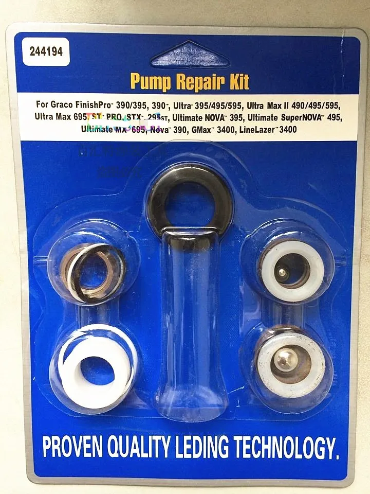 Aftermarket pump repair kit For 390 395 490 495 595 airless sprayer spare parts 244194 244-194 high quality