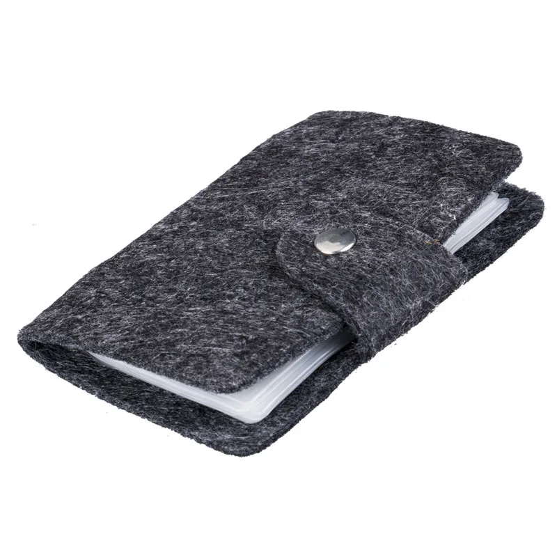 Модный фетровый мягкий чехол для мужчин и женщин с карманами визитных кредитных