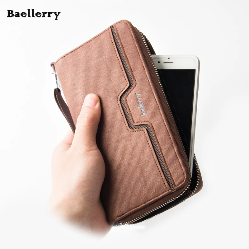 Baellerry роскошный длинный кошелек из искусственной кожи мужской