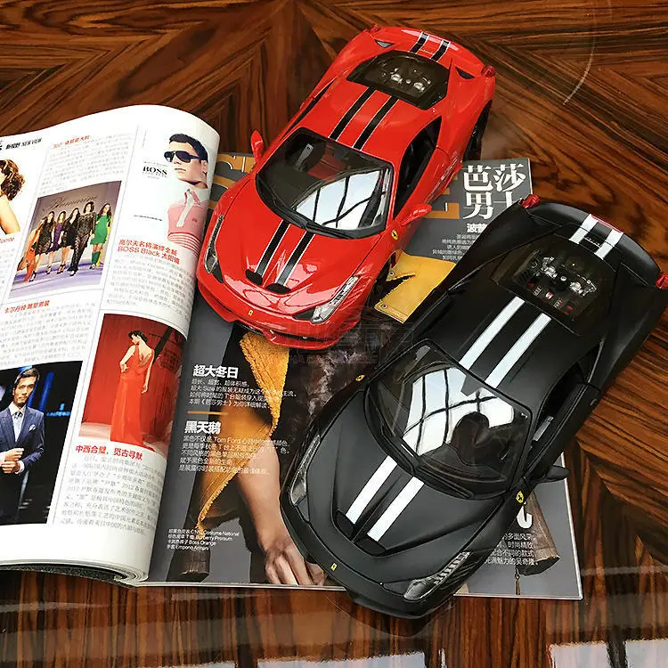 Новинка литой под давлением металлический 1/18 превосходный выпуск Supercar 458