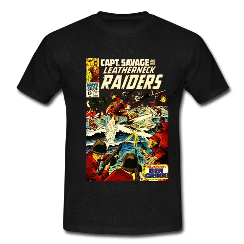 

Mens Black Retro Vintage Pinup Pin Up T-shirt Leatherneck Raiders Surf War Tee Men Short Sleeves T Shirt top tee
