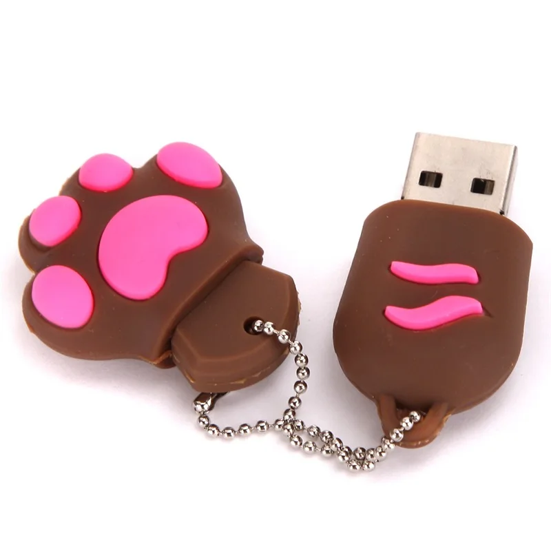 USB флеш-накопитель Cute Cat claw Подарочный 2 0 флешка 64 ГБ 32 16 8 4 | Компьютеры и офис