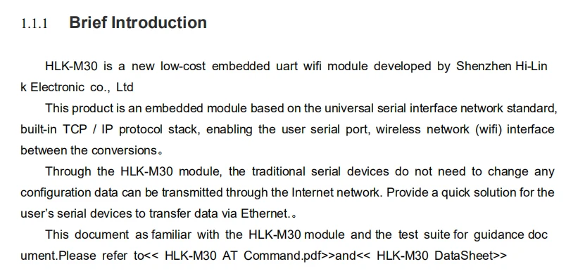 HLK-M30 низкая мощность встроенный Uart серийный wifi один чип модуль беспроводной модуль переключателя MT7681