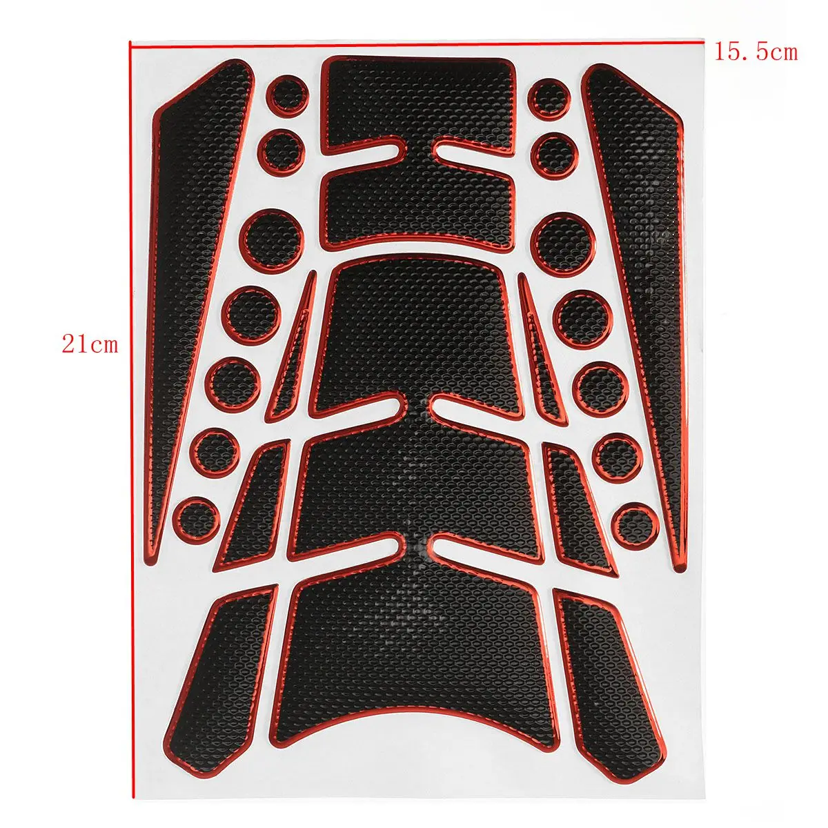

Universal Motorcycle Fuel Tank Pad Sticker Gas Oil Tankpad 3D Fishbone Cover Stickers DIY Decoration