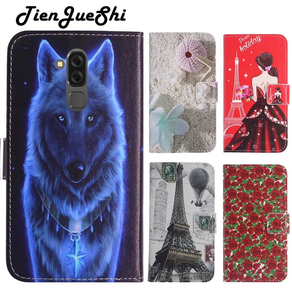 Модный кожаный защитный чехол-книжка TienJueShi с подставкой для Meiigoo S8 6 1 дюймов |