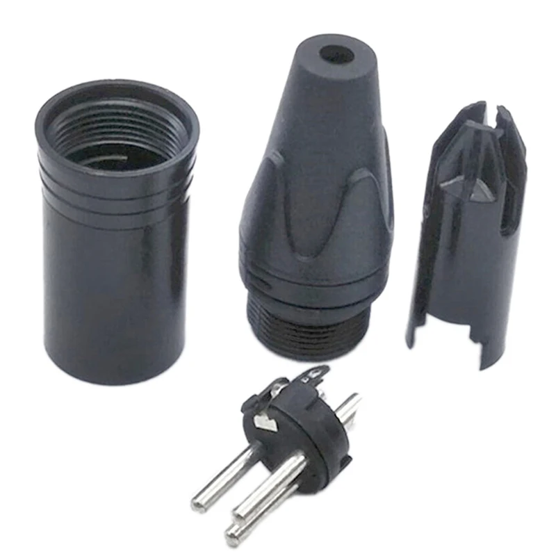 Разъем для микрофона XLR 3/4/5 Pin черный маленький гнездовой Cannon аудио