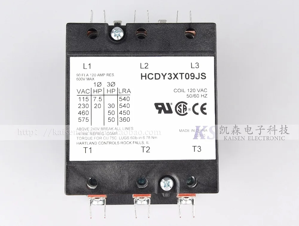 Free Shipping 120V 90A HCDY3XT09JS Hartland Controls Marine Three Phase AC Contactor | Инструменты