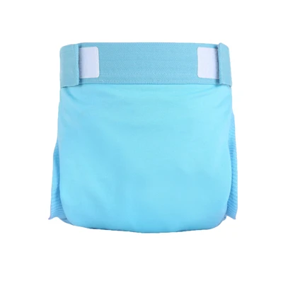 Light Blue Многоразовые детские подгузники, тканевые подгузники, водонепроницаемые, регулируемые подгузники, Детские впитывающие подгузники, чехол с мешочком, утечка, 5-16 кг - Цвет: Light Blue