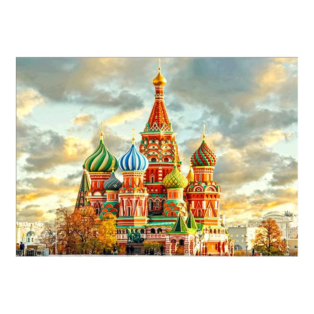 Настенная Картина на холсте с изображением российского Московского храма