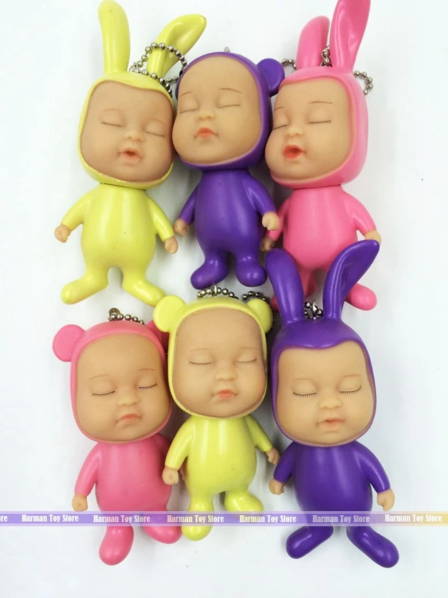 

6pcs/LOT 8cm original pvc bieber action figure keychain collectible model toys for girls