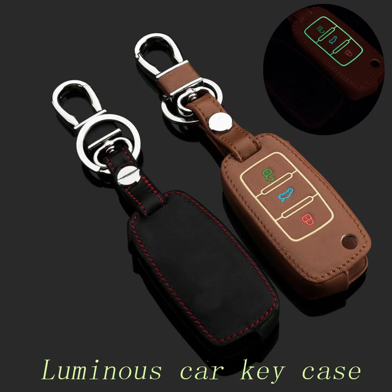 Натуральная кожа автомобильная цепь для ключей брелок чехол Vw Sagitar Magotan Tiguan Bora Touran