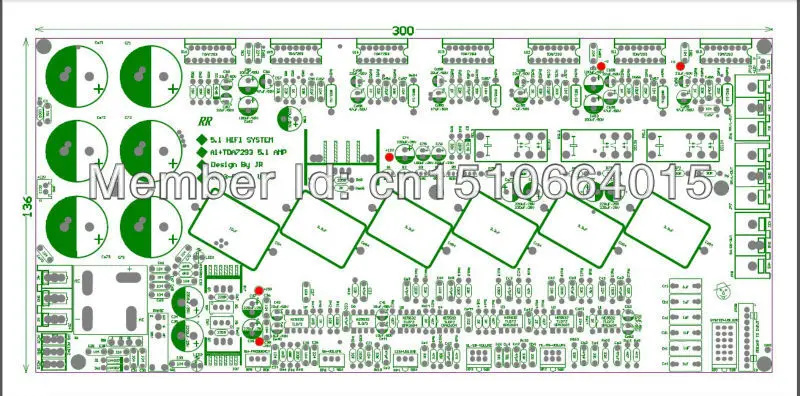 Печатная плата пустая 5 1 Hi Fi усилитель с усилителем tda7293 сабвуфер защитой большой