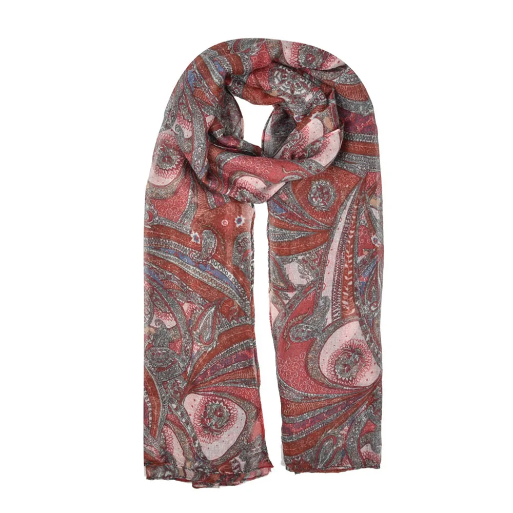 YILIAN 4 цвета модные дамские шарфы с принтом кешью и орехами женские SF870|ladies scarves|fashion