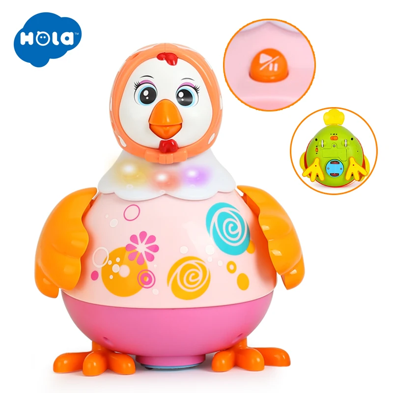 HOLA 6102 игрушки &quotЦыплята&quot Забавные несушки пение танцы электрическая курица