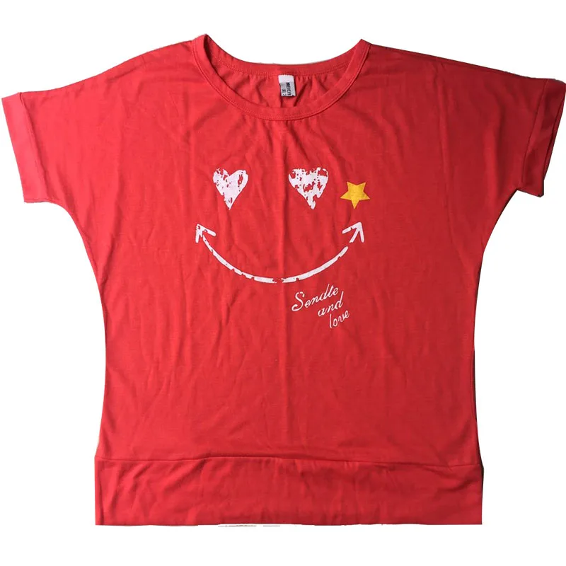 Женская хлопковая футболка с коротким рукавом и принтом|t-shirt loose|shirts flatsshirt personalized