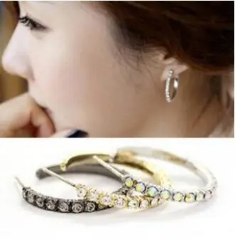 ED 0223 2018 hot sale geometric elements luxury jewelry brand crystal earrings ladies gift female accessories | Украшения и
