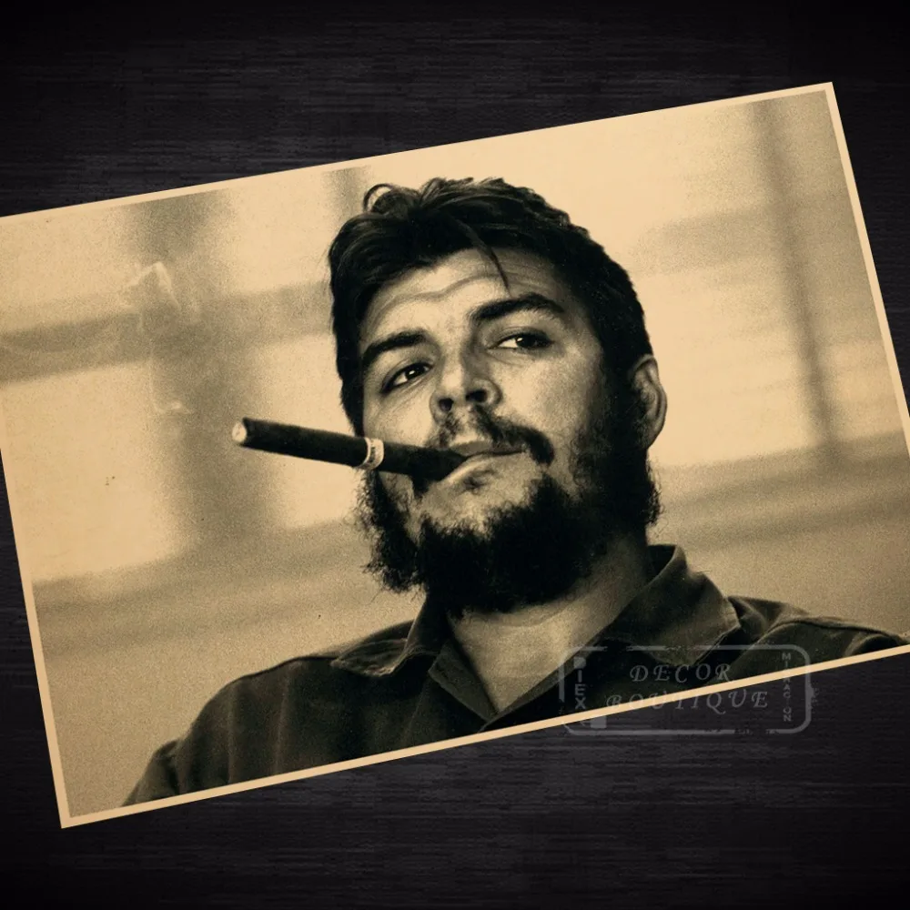 Коммунизм Че Гевара кубинские сигары Unruly Винтаж ретро декоративная рамка Плакат